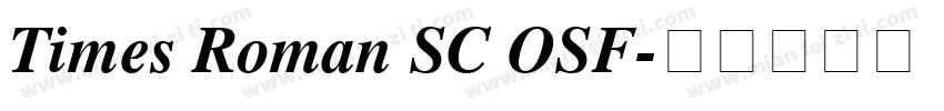 Times Roman SC OSF字体转换